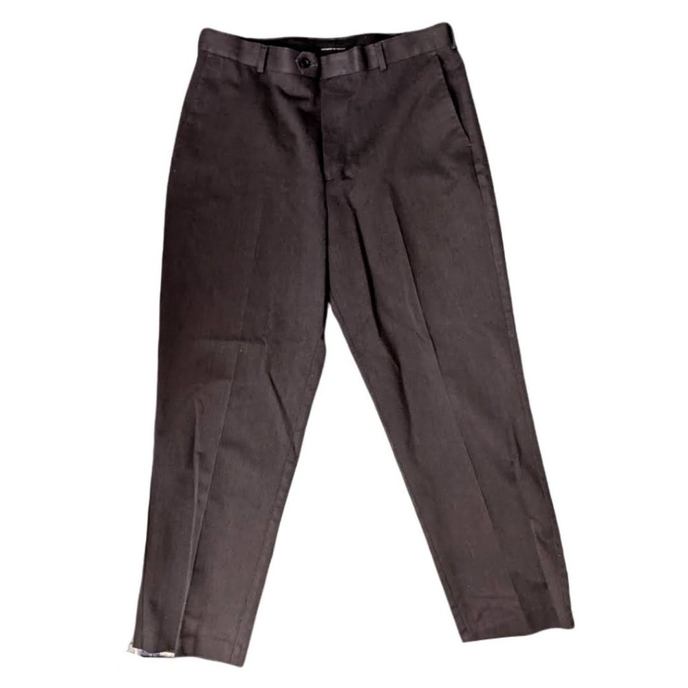 HIGH WAISTED BALLOON LEG OLD STYLE SLACKS GRAY
